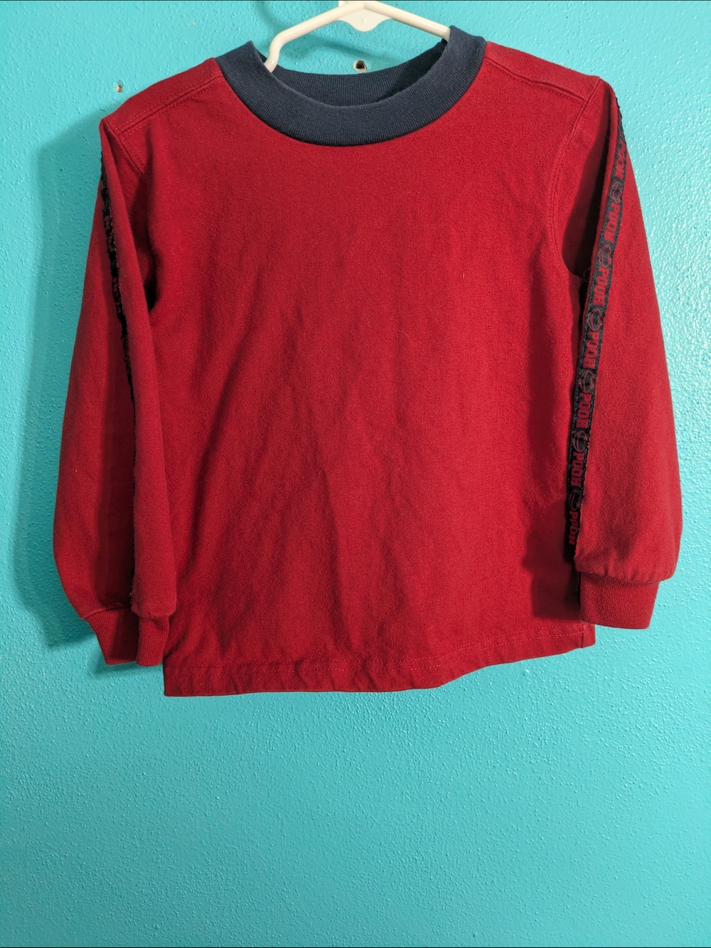 Disney Winnie the Pooh‎ Red Tee with Navy Trim